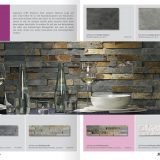 Ceramic + Stein Katalog Wand mit Natursteinen